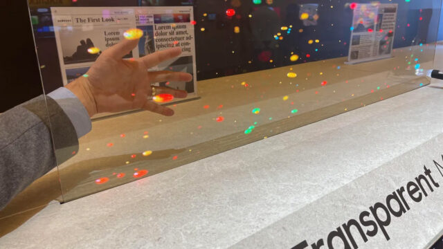 The world's first transparent MicroLED display takes the stage at CES 2024!