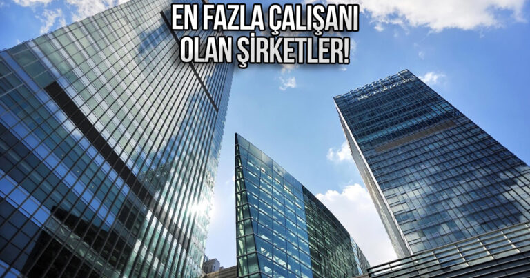 Türkiye’de en fazla çalışana sahip şirketler belli oldu!