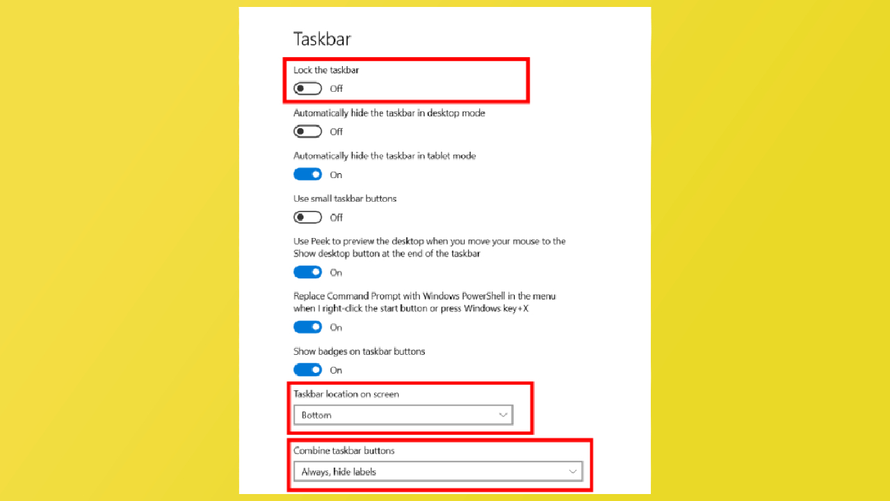 Windows 10 Görev Çubuğu üzerinde uygulamaları ortaya alma nasıl yapılır?