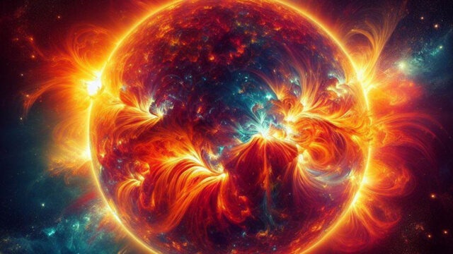 NASA, güneş patlamasının dehşet verici görüntülerini paylaştı