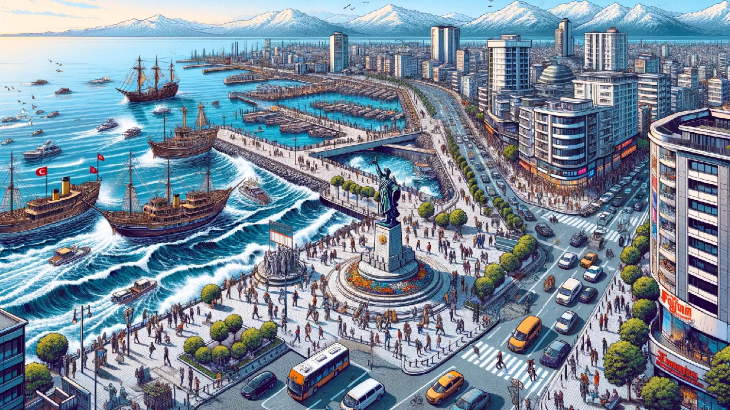 How did artificial intelligence draw Türkiye's cities?