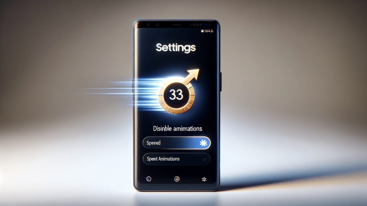 Samsung phone acceleration setting