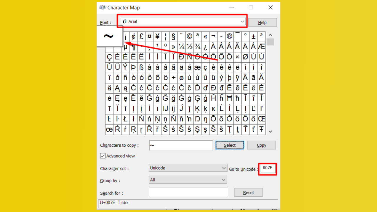 Making a tilde (~) sign on a computer keyboard