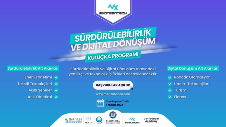 Sürdürülebilirlik temalı girişimcilik programı başvuruları başladı!