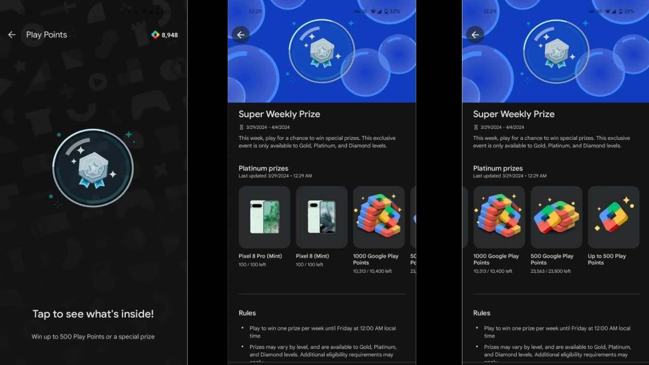 ücretsiz pixel 8, ücretsiz pixel 8 pro, süper haftalık ödül, Google süper haftalık ödül