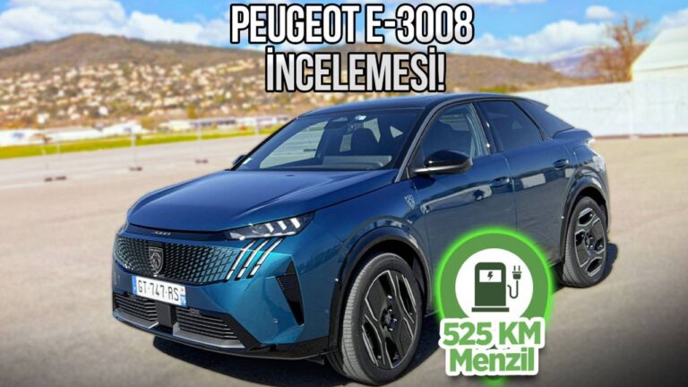 PEUGEOT E-3008 inceleme ve test sürüşü