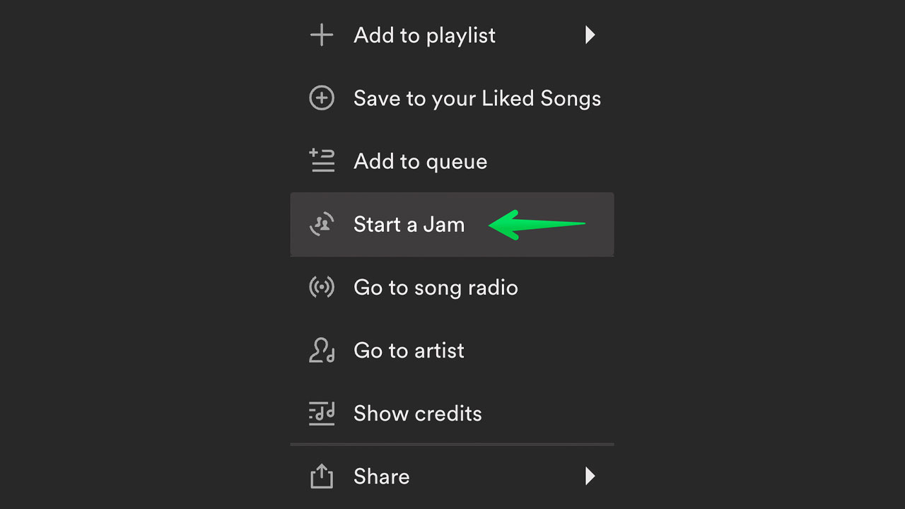 Spotify Jam masaüstü
