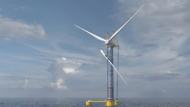 It's building itself!  Here is the wind turbine that will provide cheap energy