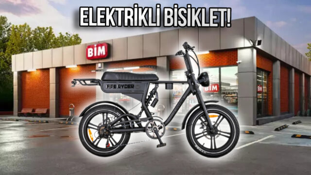 Don't walk to the grocery store!  BİM sells electric bicycles