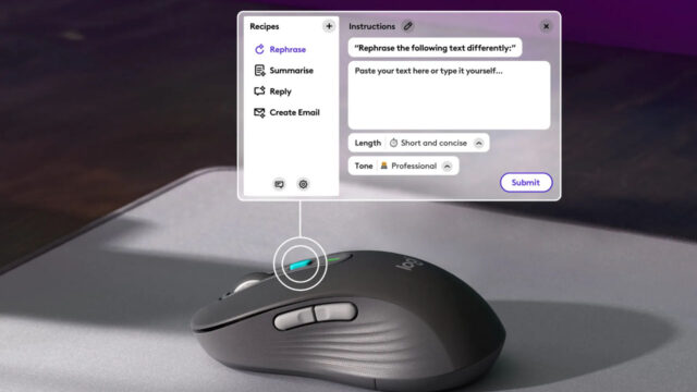 Logitech introduced its first artificial intelligence mouse!  This was all that was left!