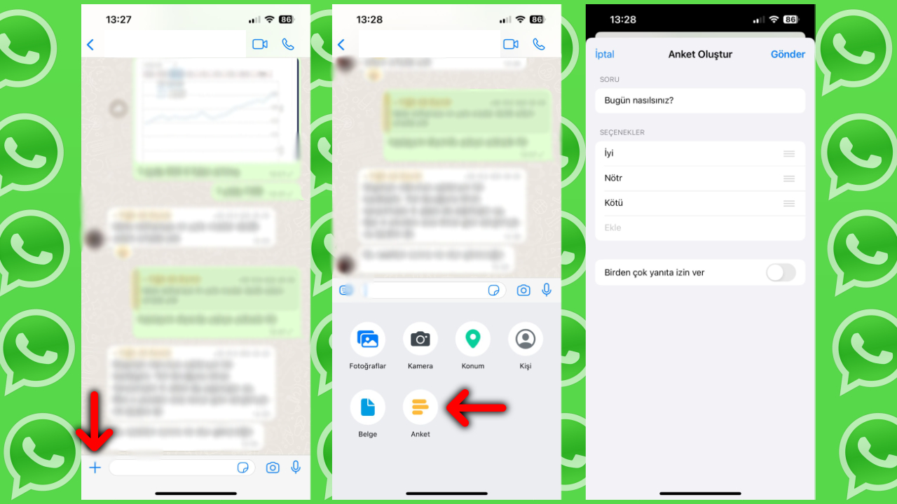 Opening a WhatsApp survey (step by step)
