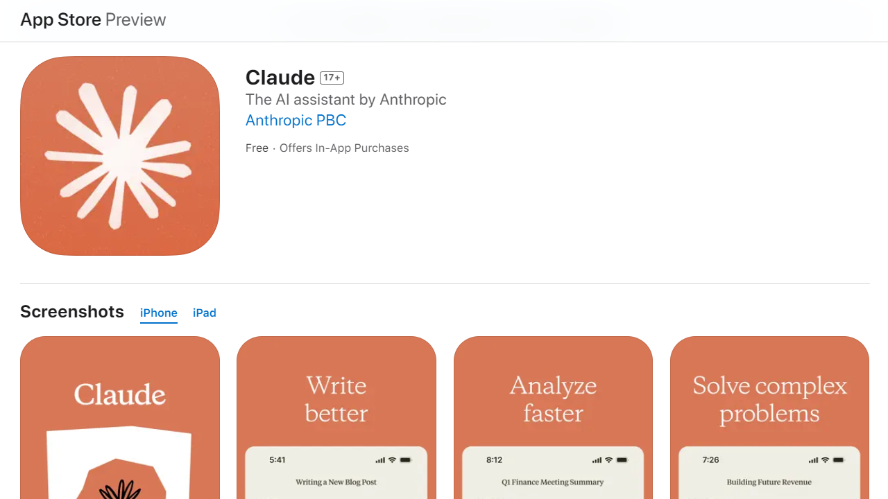 Claude için iOS ve iPadOS uygulaması yayında