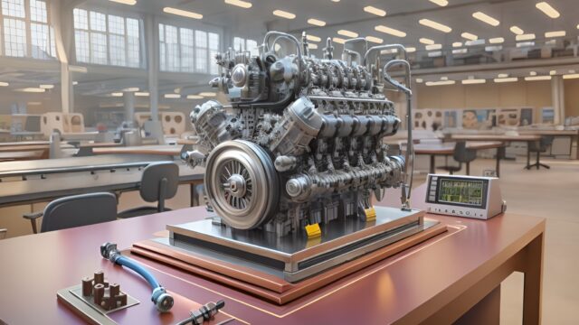 It worked in one go!  Produced the world's first hydrogen engine