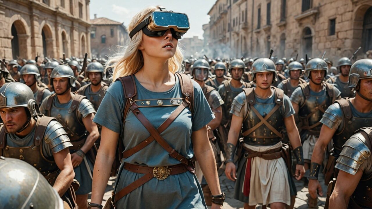 woman vr ancient rome