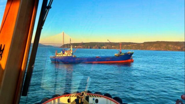 Ship traffic was stopped in the Bosphorus!