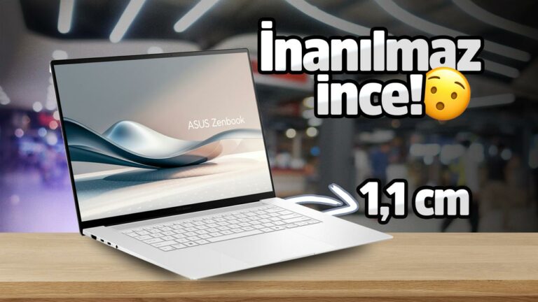 ASUS Zenbook S 16 en ince 16 inç laptop!