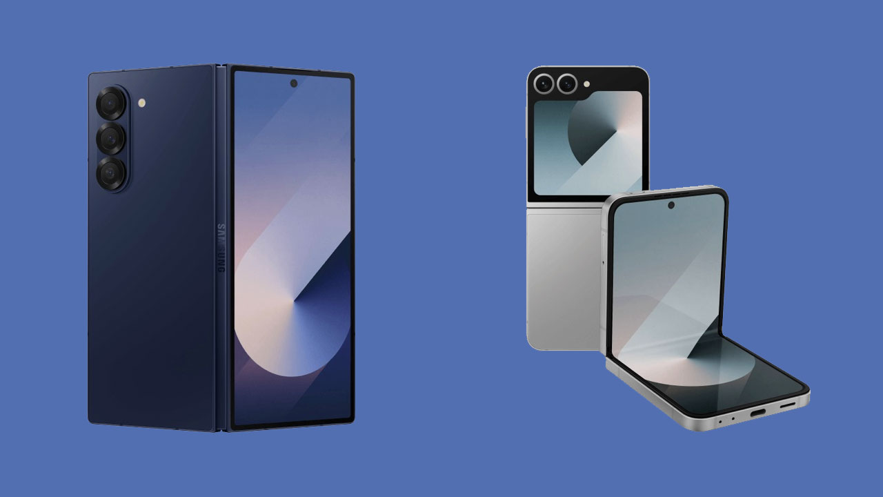 Galaxy Z Fold 6 Z Flip 6 render görüntüleri