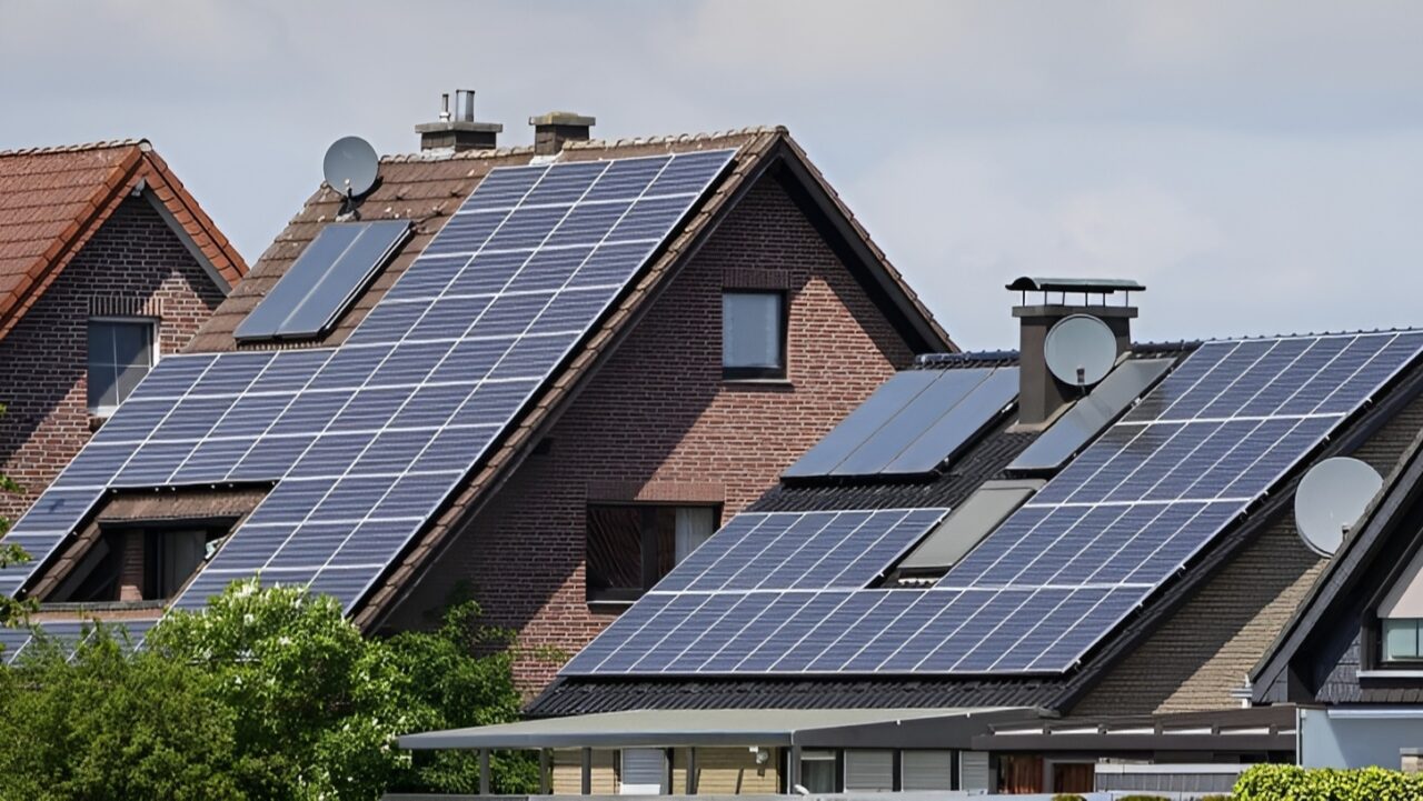 Germany house roof solar panel