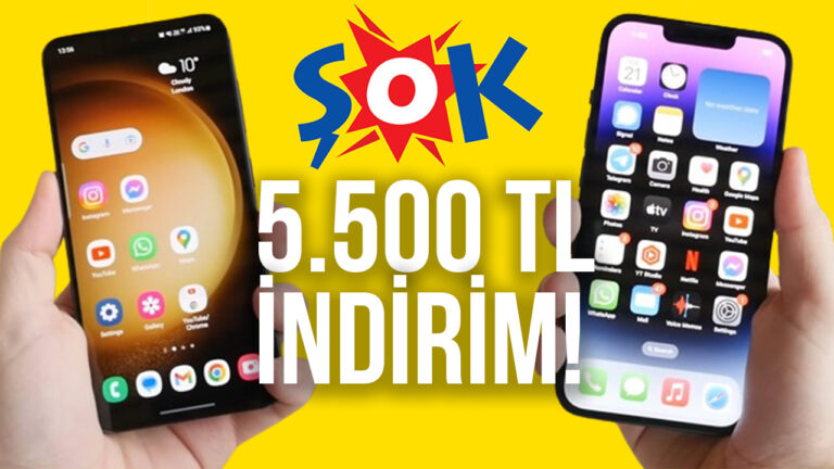 Şok’tan bayram hediyesi iPhone 13 ve Samsung Galaxy S23!
