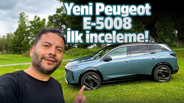 2024 Peugeot E-5008 ilk bakış! Elektrikle 660 km!