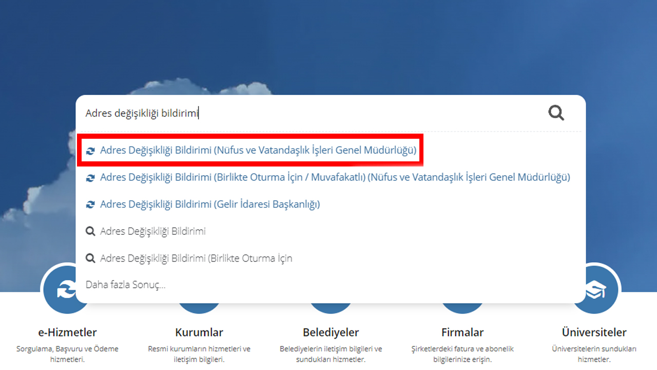 E-devlet üzerinden adres değişikliği nasıl yapılır