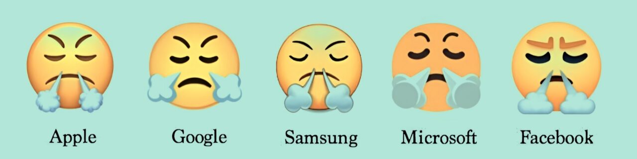 emojilerin-gercek-anlamlari burnundan duman çıkan yüz sinirli emoji