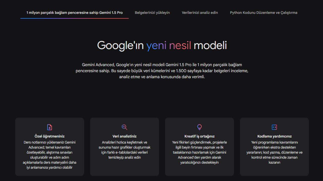 Google yapay zeka gemini