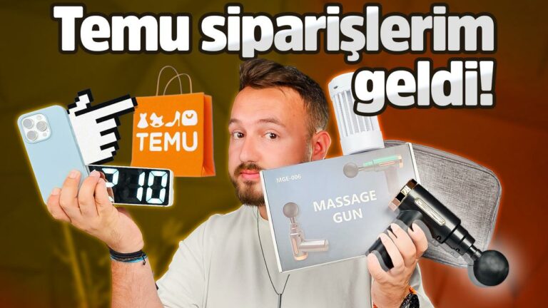 Beklenen video: TEMU siparişlerim geldi!