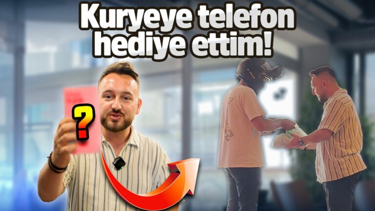 Ofise yemek getiren kuryeye telefon hediye ettim!