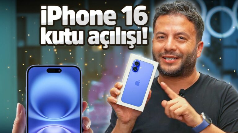 iPhone 16 kutu açılımı!