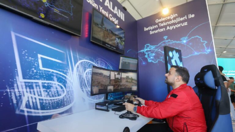TEKNOFEST’te 5G şovu: 667 kilometre uzaktan ekskavatör kontrolü!