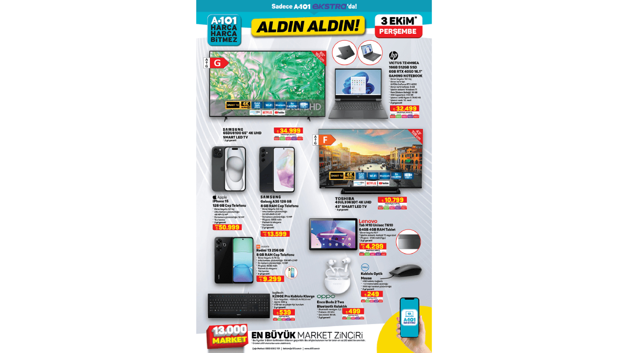 A101, 6 bin TL ucuza iPhone 15 satıyor 