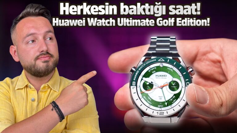 Huawei Watch Ultimate Golf Edition inceleme!