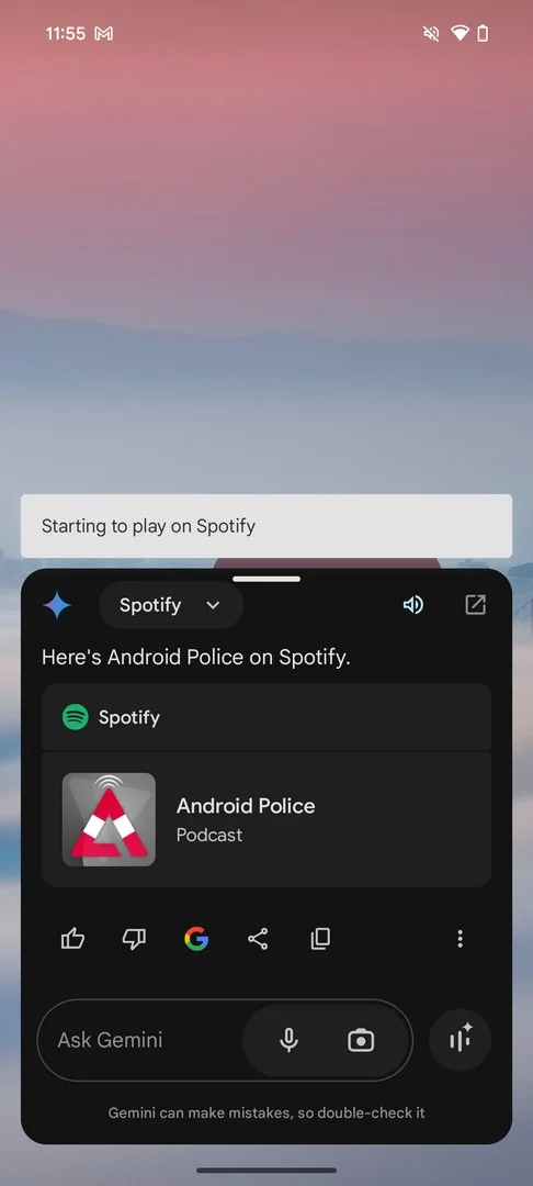 Google Gemini Spotify