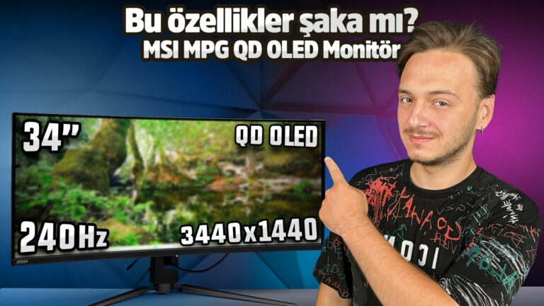 MSI MPG 341CQPX QD OLED inceleme!