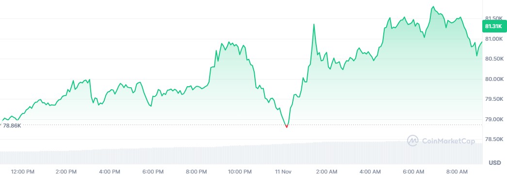 Bitcoin'in değeri 81 bin 800 dolara çıktı