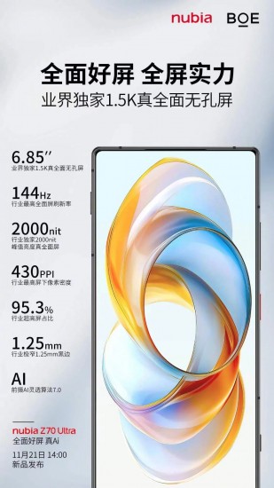 Nubia Z70 Ultra tanıtım tarihi