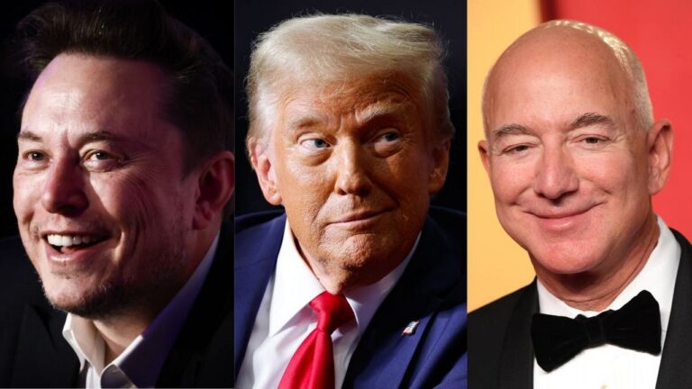 Çılgın üçlü: Donald Trump, Elon Musk ve Jeff Bezos birlikte yemek yedi!