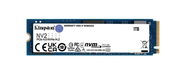 Kingston NV2 SNV2S/1000G PCI-Express 4.0 1 TB M.2 NVMe SSD