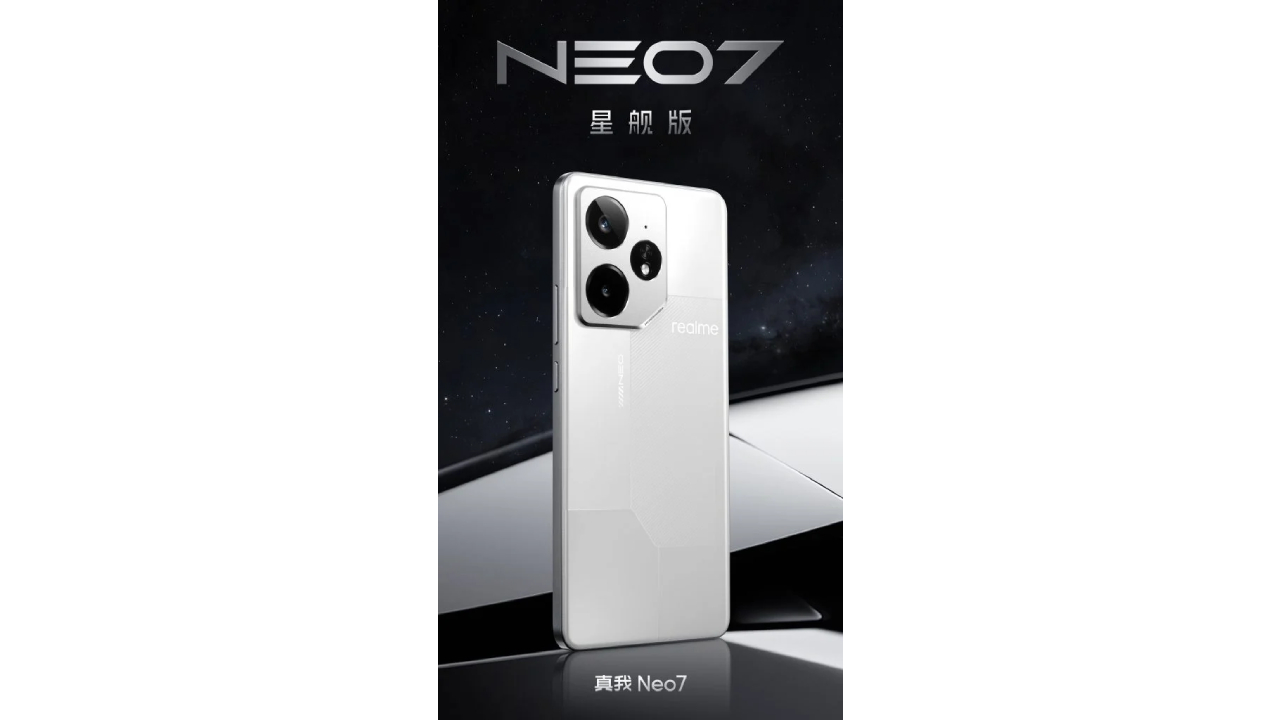 7.000 mAh bataryalı realme Neo 7'nin tasarımı belli oldu!