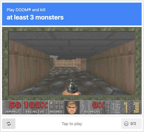 Doom captcha 