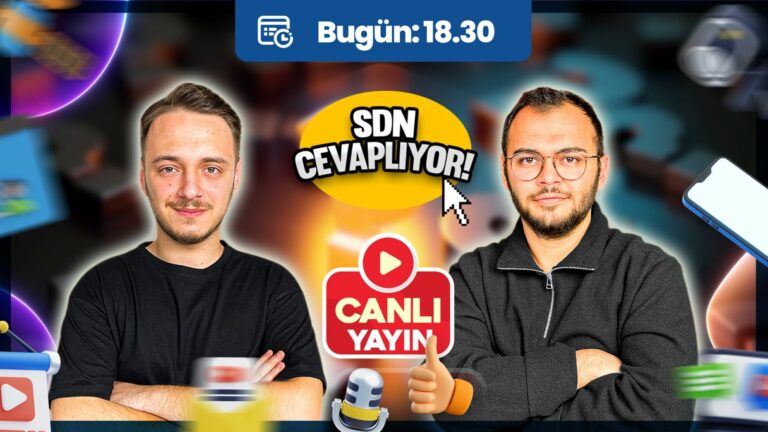 SDN Cevaplıyor canlı yayını bugün 18:30’da!