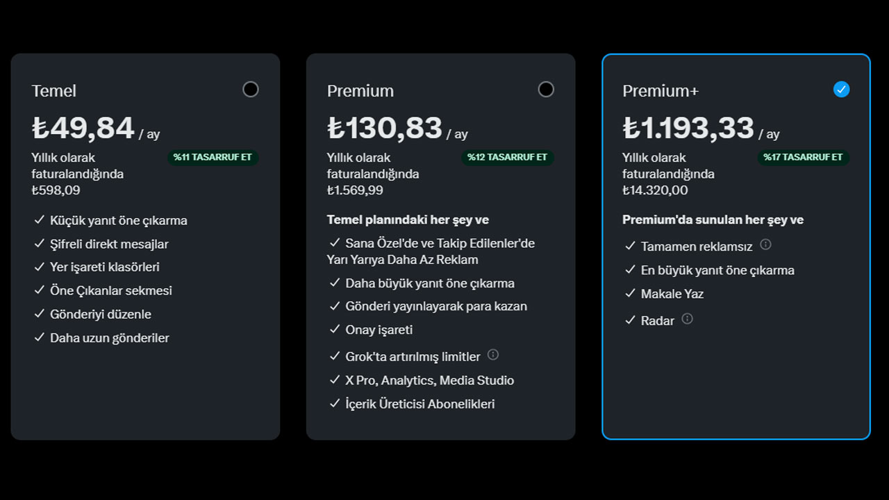 x premium türkiye fiyatı