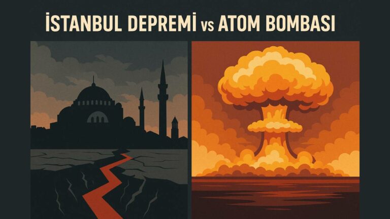 İstanbul depremi kaç atom bombası gücünde?