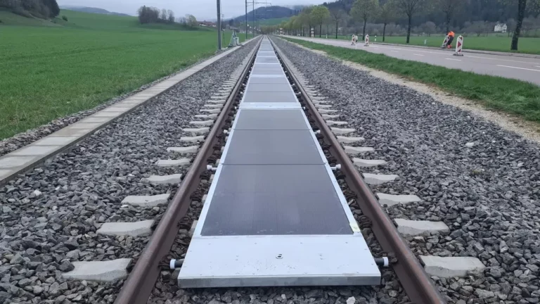 Demiryolu hattı üzerine güneş enerjisi santrali kuruldu!