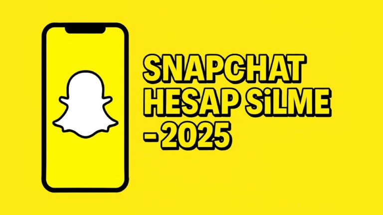 Snapchat hesap silme nasıl yapılır? [2025]
