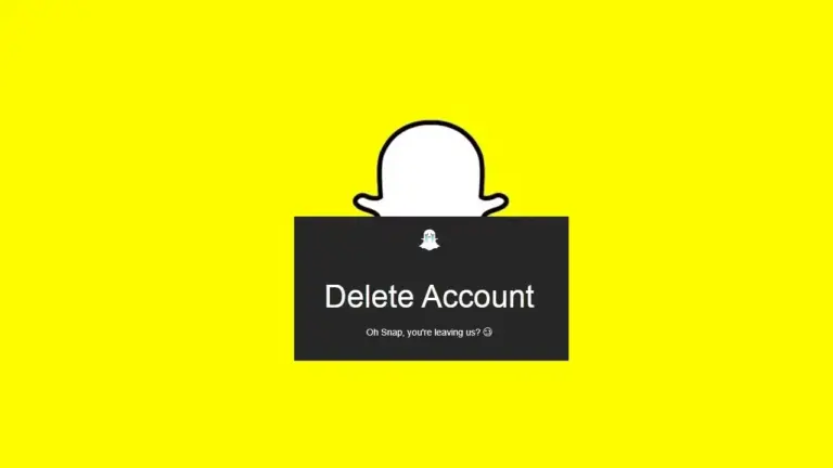 snapchat hesap silme