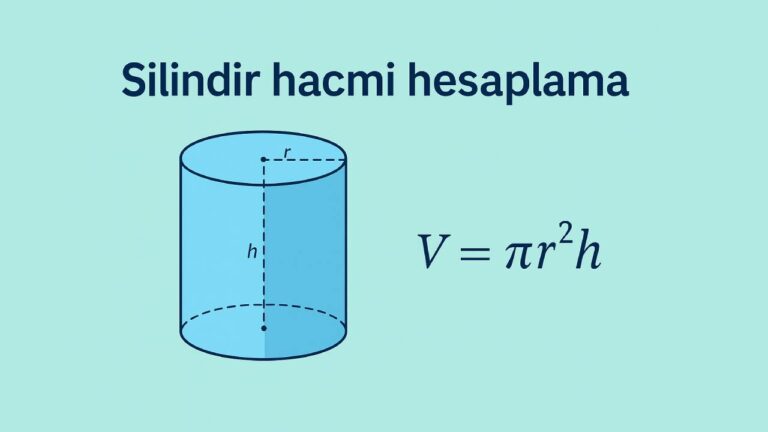 Silindir hacmi nasıl hesaplanır? İşte formülü
