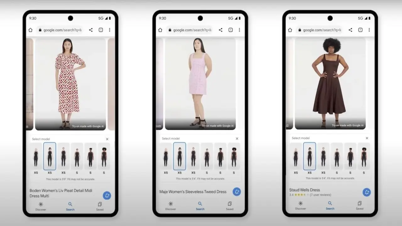 Google, yapay zekayla kıyafet denemenize olanak veriyor