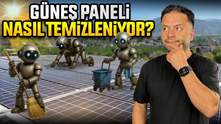 Dev güneş panelleri nasıl temizleniyor? Fabrikanın çatısında test ettik!